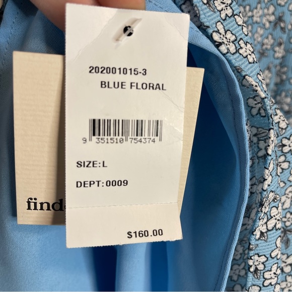 Finders Keepers Blue Blossom Floral Mini Dress Size L - Picture 11 of 11